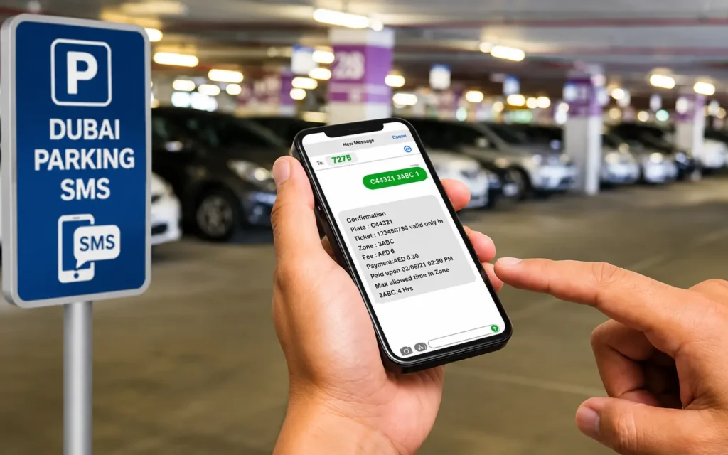 Dubai Parking SMS